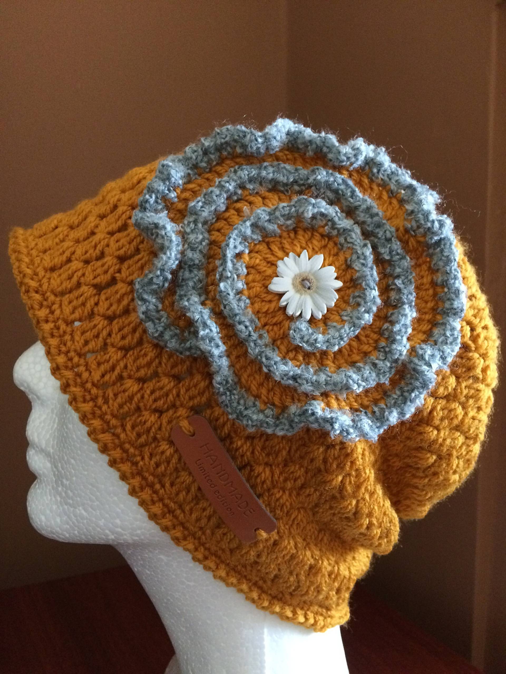 Gehäkelte Frühlingsmütze.gehäkelte Sommer Beanie Mütze.stricken Chemo Mütze.handgemachte Totenkopf Warme Beanie Damen Accessoires.strickmütze von VIRGA63DESIGN