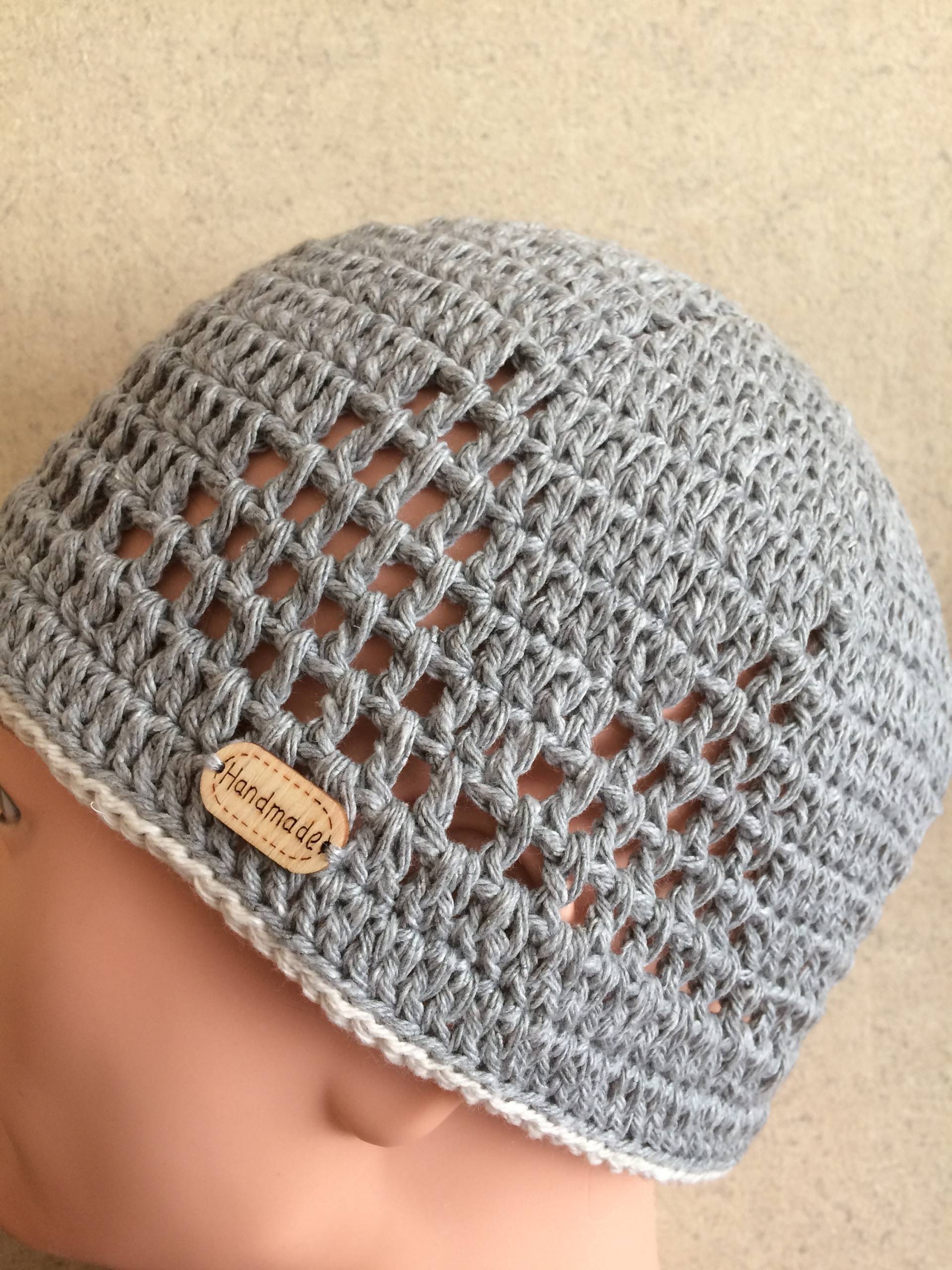 Gehäkelte Sommermütze.herren-Damen Kurze Beanie Mütze.strick Kufi Totenkopf Mütze.gehäkelte Baumwolle Chemo Mesh Strandmütze.spitzenmütze von VIRGA63DESIGN