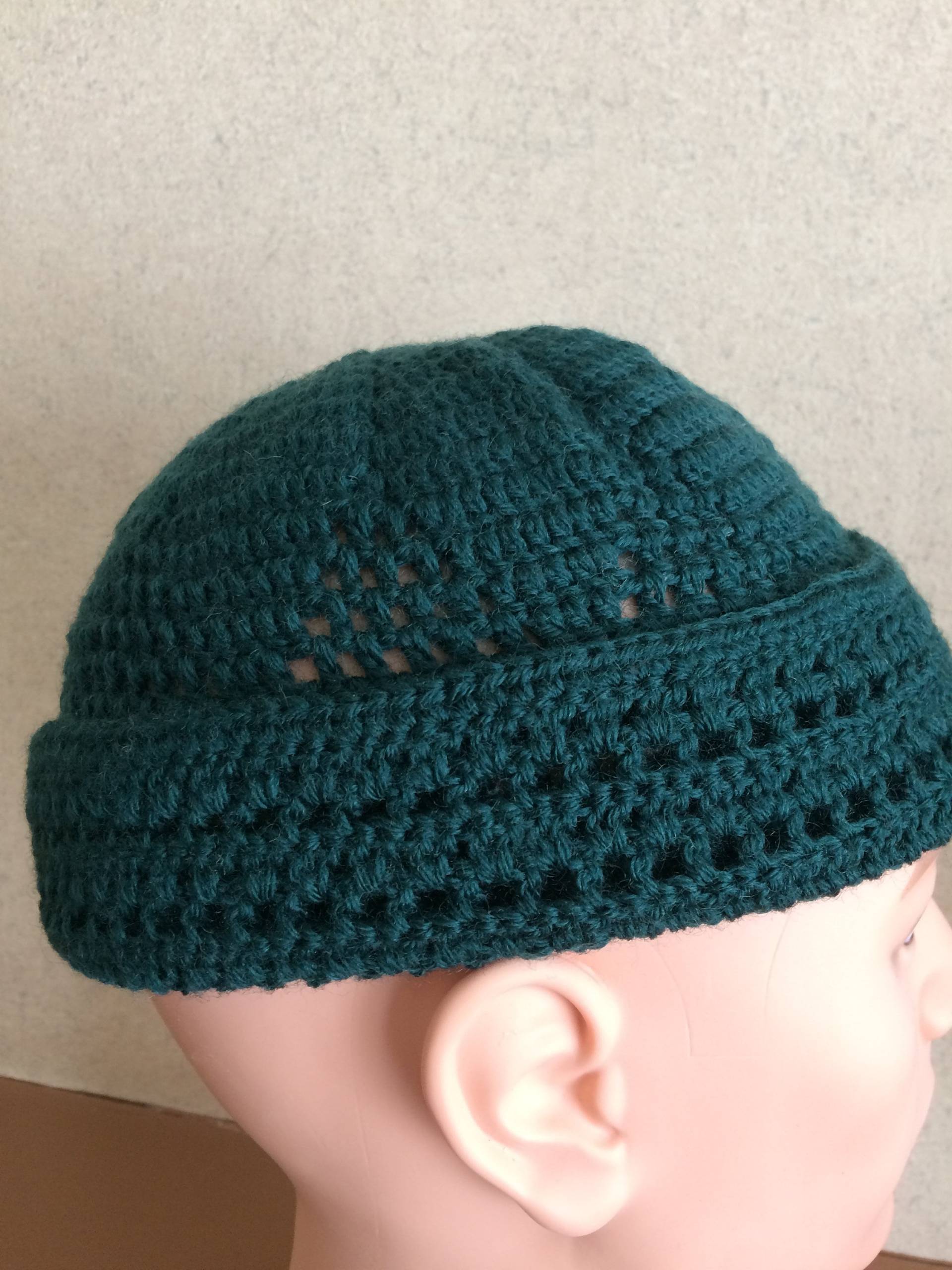 Gehäkelte Sommermütze.herren-Damen-Kurze Beanie Mütze.strick Kufi Totenkopf Mütze.häkeln Mesh Chemo Mütze.stricken Große Docker von VIRGA63DESIGN