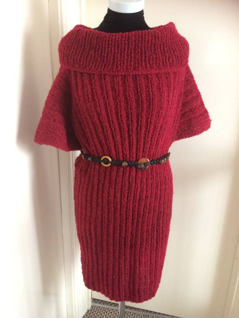 Handgestricktes Kleid.oversized Strickkleid. Handgestrickte Tunika.damenmode.damen Strickmode.gestricktes Warmes Kleid.strickwolle Tunika von VIRGA63DESIGN