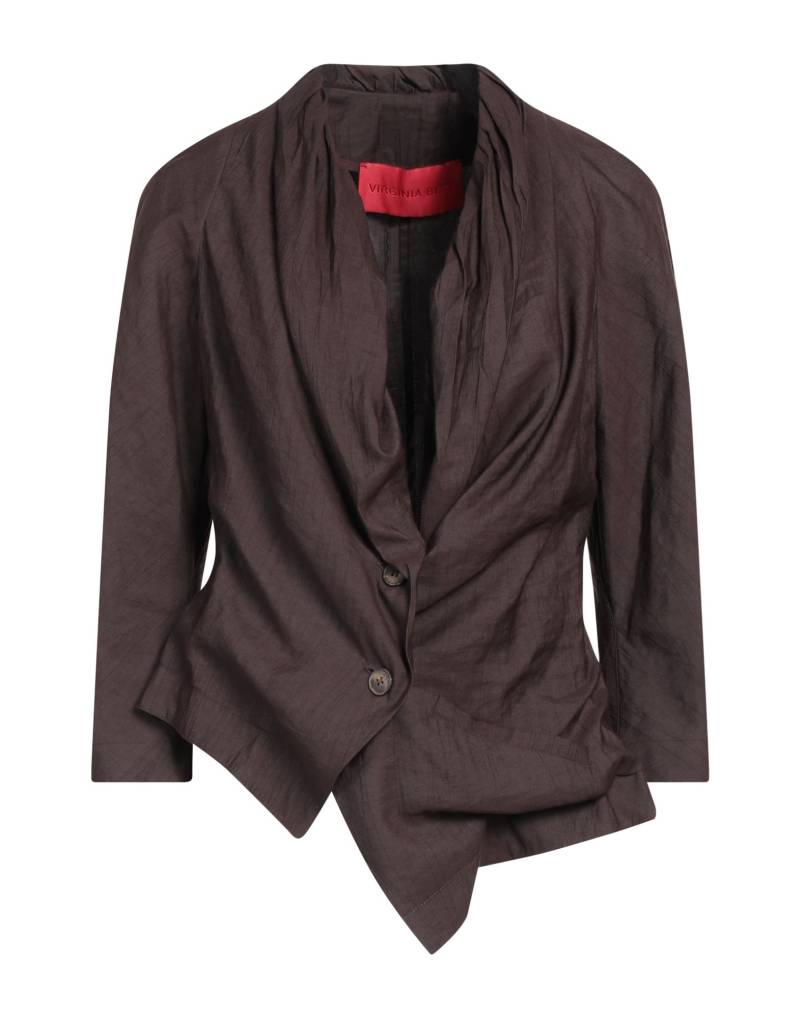 VIRGINIA BIZZI Blazer Damen Dunkelbraun von VIRGINIA BIZZI