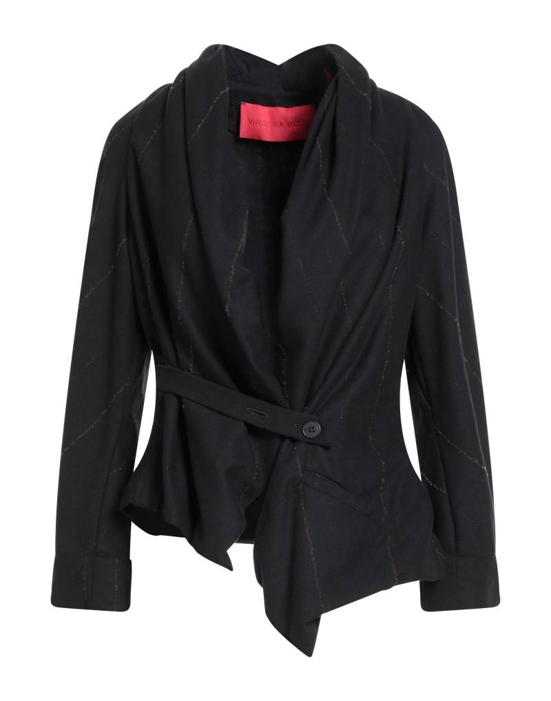 VIRGINIA BIZZI Jacke & Anorak Damen Schwarz von VIRGINIA BIZZI