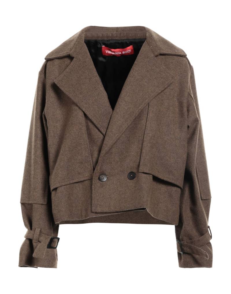 VIRGINIA BIZZI Mantel Damen Braun von VIRGINIA BIZZI