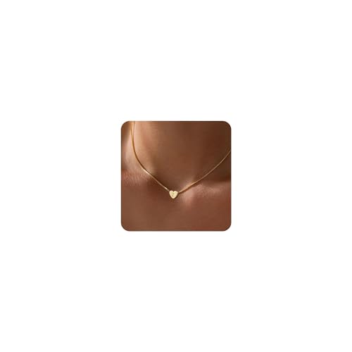 VIROMY Gold Heart Initial Halsketten für Frauen 14K Gold Plated Letter Anhänger Halsketten Charme Box Kette Zierlich Personalisierten Schmuck Geschenke für Sie Z VIROMY Gold Heart Initial Halsketten für Frauen 14K Gold Plated Letter Anhänger Halsketten Charme Box Kette Zierlich Personalisierten Schmuck Geschenke für Sie Z von VIROMY