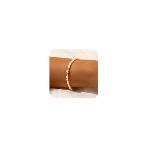 VIROMY Natural Pearl Armband für Frauen 14K Gold Plattiert Herz Anhänger Armband Healing Energy Chain Everyday Schmuck Geschenke VIROMY Natural Pearl Armband für Frauen 14K Gold Plattiert Herz Anhänger Armband Healing Energy Chain Everyday Schmuck Geschenke von VIROMY