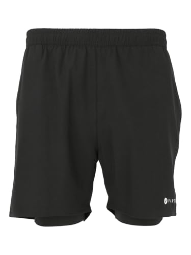 VIRTUS Zayne M 2-in-1 Shorts Black - XL von VIRTUS
