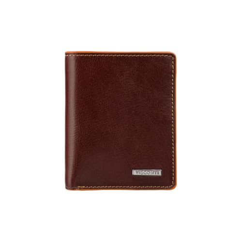 VISCONTI Alps Collection ALP92 Tignes Geldbörse aus Leder, RFID-Blockierung, Braun, Braun, Modern von VISCONTI