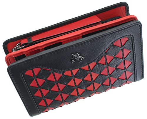 VISCONTI Bora Bora Collection Cecile Geldbörse aus Leder mit RFID-Blockierung BR75, Black Cherry, Einheitsgröße, Modern VISCONTI Bora Bora Collection Cecile Geldbörse aus Leder mit RFID-Blockierung BR75, Black Cherry, Einheitsgröße, Modern von VISCONTI