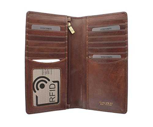 Visconti Tuscany-Kollektion Carrara Brieftasche Leder - mit RFID-Schutz TSC45 so von VISCONTI
