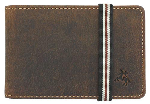 Visconti Bandit Collection Kartenetui aus Leder mit elastischem Verschluss RFID BN1, Oil Tan, Einheitsgröße, Modern von VISCONTI
