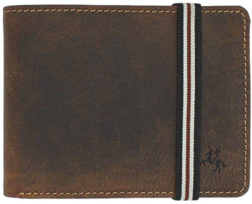 Visconti Geldbörse aus Leder mit Gummibandverschluss, RFID-Blockierung und Tap and Go BN3 Oil Tan Visconti Geldbörse aus Leder mit Gummibandverschluss, RFID-Blockierung und Tap and Go BN3 Oil Tan von VISCONTI