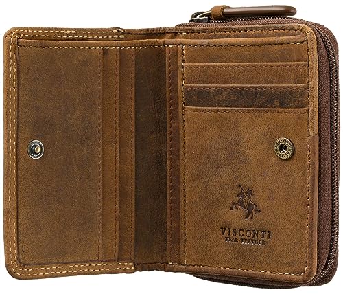 Visconti Hunter Collection Rocket Geldbörse aus Leder mit RFID und Tap n Go 729, Oil Tan, Einheitsgröße von VISCONTI