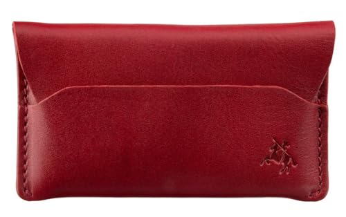 VISCONTI RAW Collection Akira Leder Micro Bargeld/Kartenetui RW52, rot, Einheitsgröße, Modern von VISCONTI