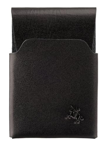 VISCONTI RAW Collection Origami-Leder Micro Bargeld/Kartenetui RW50, Schwarz , Einheitsgröße, Modern von VISCONTI