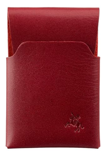 VISCONTI RAW Collection Origami-Leder Micro Bargeld/Kartenetui RW50, rot, Einheitsgröße, Modern von VISCONTI