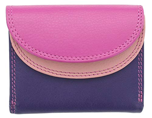 Visconti Rainbow Collection b枚rse Leder klein RFID and Tap and Go RB126, Beerenfarben (Violett) - RB126 von VISCONTI