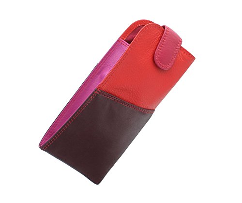 Visconti Rainbow-Kollektion Belize, Brillenetui Brillentasche, Nappa-Leder RB106 Pflaume Multi von VISCONTI