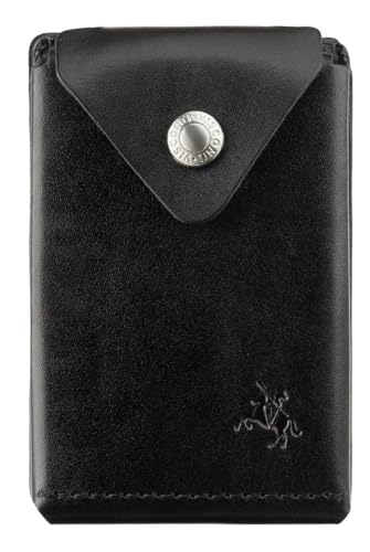 VISCONTI Raw Collection Hiroto Leder Micro Card / Cash Wallet RW54, Schwarz , Einheitsgröße, Modern von VISCONTI