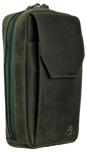 Visconti Sling Bags Collection Alex Small Leather Crossbody Bag S45, Grün (Oil Green), Einheitsgröße von VISCONTI