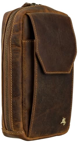 Visconti Sling Bags Collection Alex Small Leather Crossbody Bag S45, Oil Tan, Einheitsgröße von VISCONTI