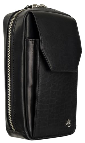 Visconti Sling Bags Collection Alex Small Leather Crossbody Bag S45, Schwarz , Einheitsgröße von VISCONTI