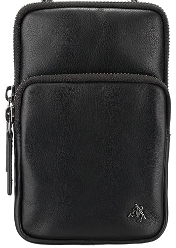 Visconti Sling Bags Collection Kleine Umhängetasche aus Leder S5, Schwarz , Einheitsgröße von VISCONTI