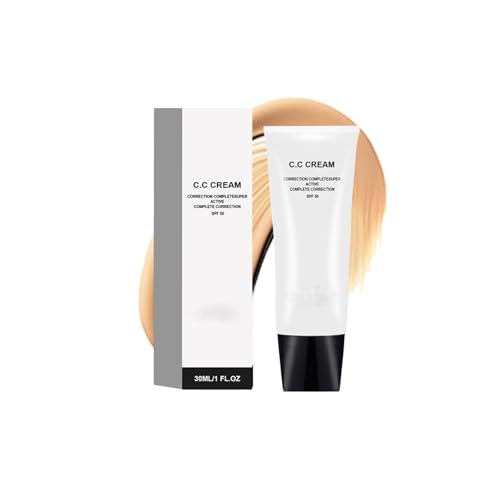 CC Cream Self Adjusting Mature Skin, CC Cream for Older Women, La Complexion Adjustment CC Cream Self Adjusting Mature Skin (Natürliche Farbe, 11.8×4.7×2.1cm) von VISIOLEX