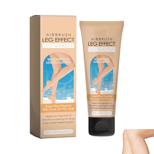 Varizen Cover Up Makeup Waterproof Black Skin, Wasserfestes Bein Makeup nicht übertragbar, Narben Cover Up Makeup Tattoo Cover Up für Beine und Körper (Natürlich, 5.5×5.5×16.3cm) von VISIOLEX