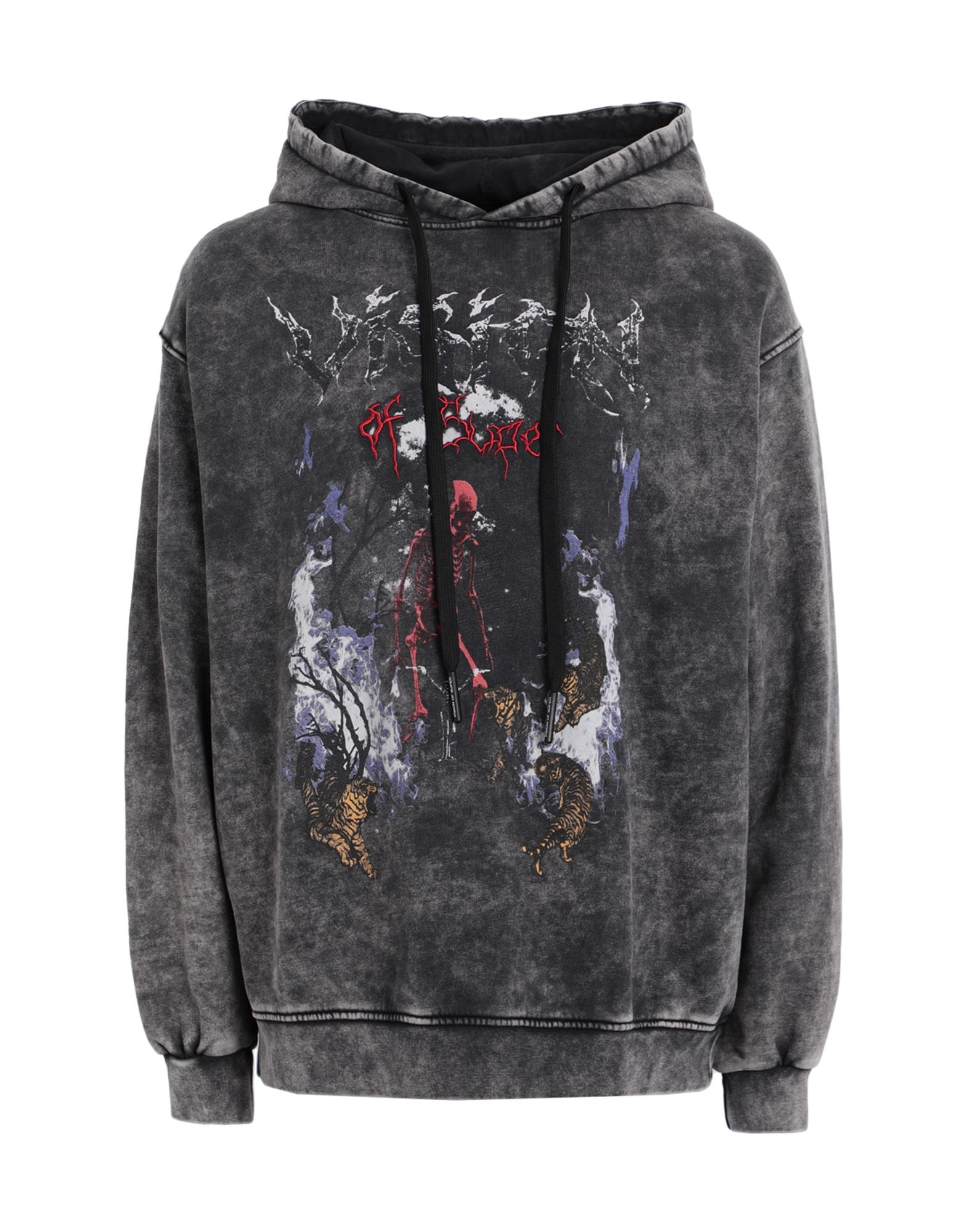 VISION OF SUPER Sweatshirt Herren Grau von VISION OF SUPER