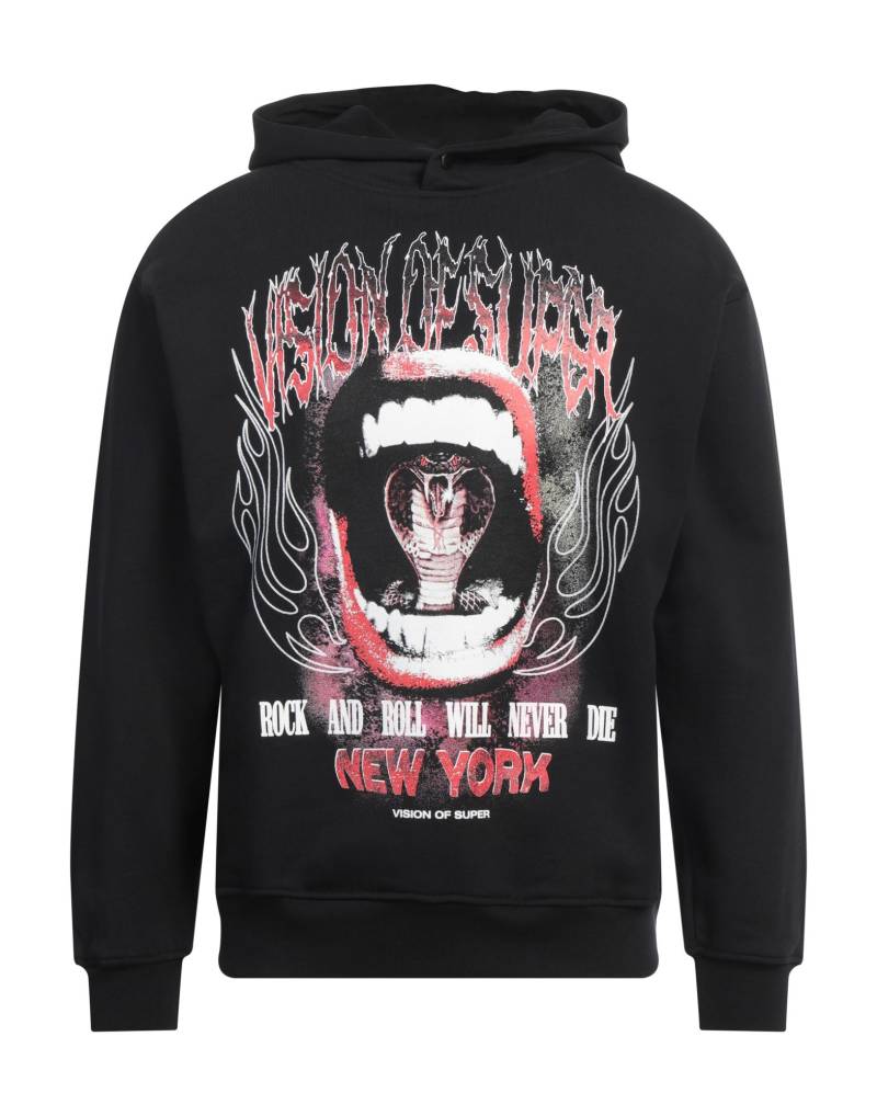 VISION OF SUPER Sweatshirt Herren Schwarz von VISION OF SUPER