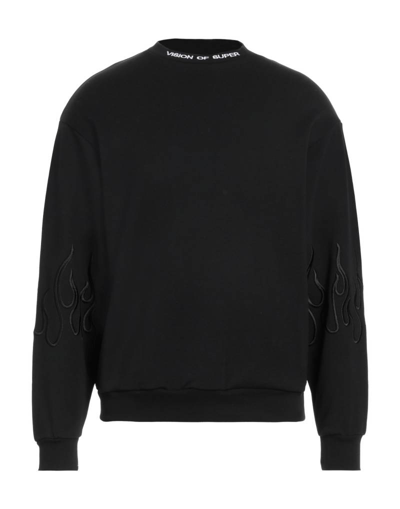 VISION OF SUPER Sweatshirt Herren Schwarz von VISION OF SUPER
