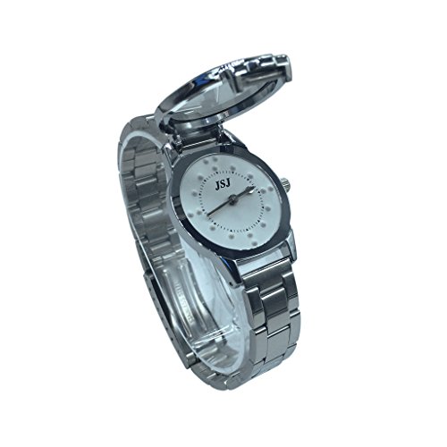 VISIONU Damen Analoges Quarzwerk Blindenuhr taktile mit Edelstahl Armband für für Sehbehinderte,Blinde oder ältere Menschen von VISIONU