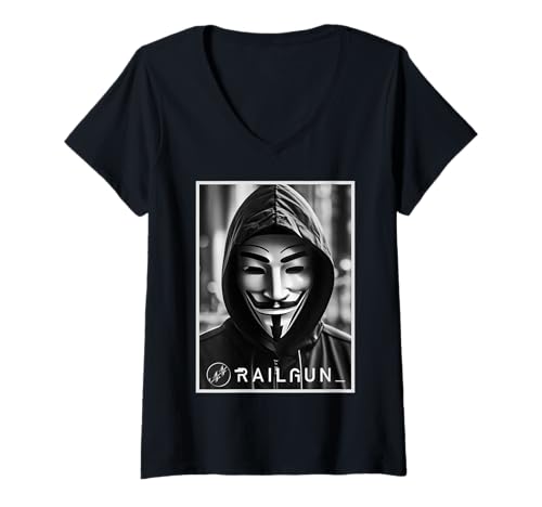 Damen RAILGUN - Private Anonyme, Zero-Knowledge Cryptography T-Shirt mit V-Ausschnitt von VISIT OUR STORE - RAILGUN - Private Anonymous DeFi