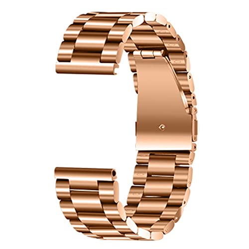 VISIYUBL Edelstahl Armband Fit for Samsung Fit for DW Uhren 16mm 18mm 20mm 22mm 24mm Männer Frauen Uhrenarmband Metallband Handgelenk Armband Silber (Color : 2, Size : 18mm) von VISIYUBL