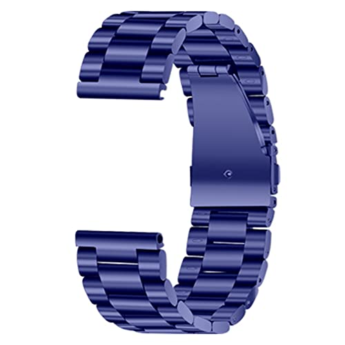 VISIYUBL Edelstahl Armband Fit for Samsung Fit for DW Uhren 16mm 18mm 20mm 22mm 24mm Männer Frauen Uhrenarmband Metallband Handgelenk Armband Silber (Color : 41 EU, Size : 16mm) von VISIYUBL