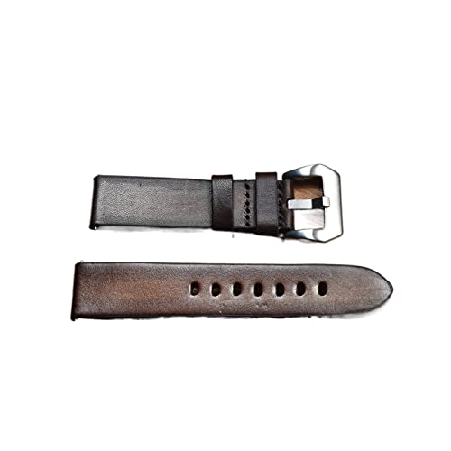 VISIYUBL Leder Uhrenarmband 18mm 20mm 22mm 24mm Schnellspanner Wickelgurte Braune Uhrenbänder Zubehör Fit for Panerai Uhrenband (Color : Brown, Size : 22mm) von VISIYUBL