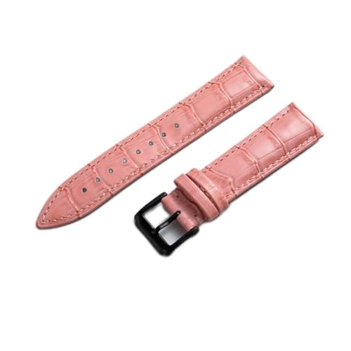 VISIYUBL Lederarmbands 18mm 20mm 22mm Schwarze dunkelbraune Frauen Männer Uhren Band Strap Gürtel mit Edelstahl Pin Schnalle (Color : Red Black, Size : 12mm) von VISIYUBL