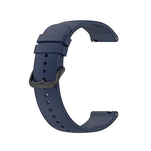 VISIYUBL Mode-feste Farbarmband for Huawei-Uhr 3 Watch3 GT2 GT 2. Pro GT 2E Smartwatch-Zubehör-langlebiger Silikon-Armband (Color : Blue Black Button, Size : 3) von VISIYUBL