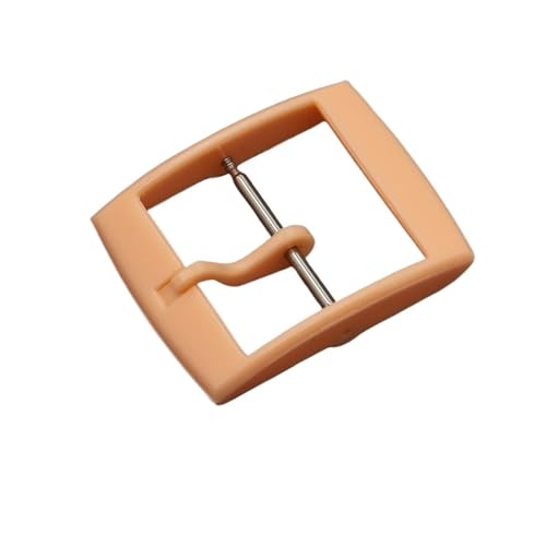 VISIYUBL Pin Schnalle Kunststoff Schnalle Fit for Swatch Button Uhr Zubehör 16mm 19mm 20mm Verschluss Harz Bunte uhr Band Pin Uhr Schnalle(Beige,Inside Size-20mm) von VISIYUBL