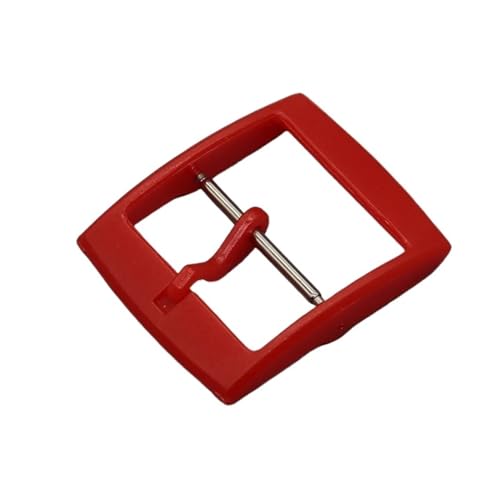 VISIYUBL Pin Schnalle Kunststoff Schnalle Fit for Swatch Button Uhr Zubehör 16mm 19mm 20mm Verschluss Harz Bunte uhr Band Pin Uhr Schnalle(Black 01,Inside Size-19mm) von VISIYUBL