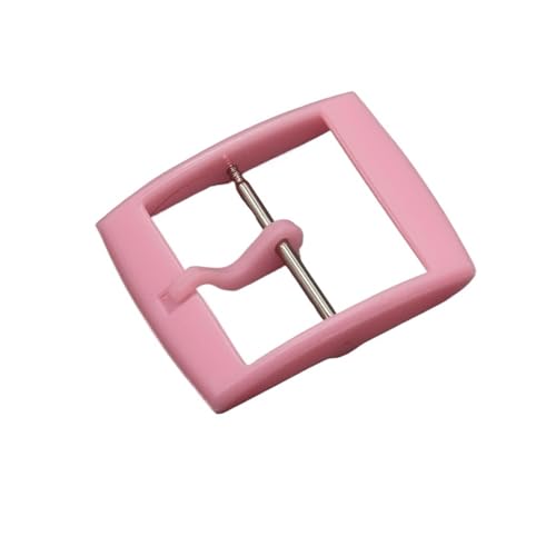 VISIYUBL Pin Schnalle Kunststoff Schnalle Fit for Swatch Button Uhr Zubehör 16mm 19mm 20mm Verschluss Harz Bunte uhr Band Pin Uhr Schnalle(Red,Inside Size-16mm) von VISIYUBL