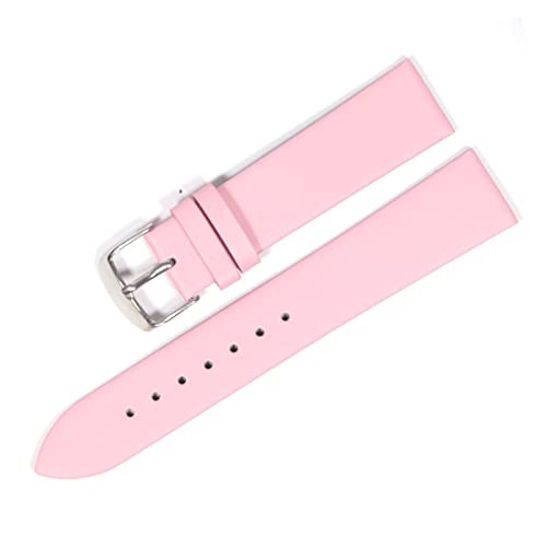 VISIYUBL Schauen Sie Bandleder 18 mm 20 mm 22 mm dünnem glattem Wachriemengürtel geeignet for geeignet for Dw Uhren Galaxy Watch Gear S3 (Color : Pink silver, Size : 14mm) von VISIYUBL