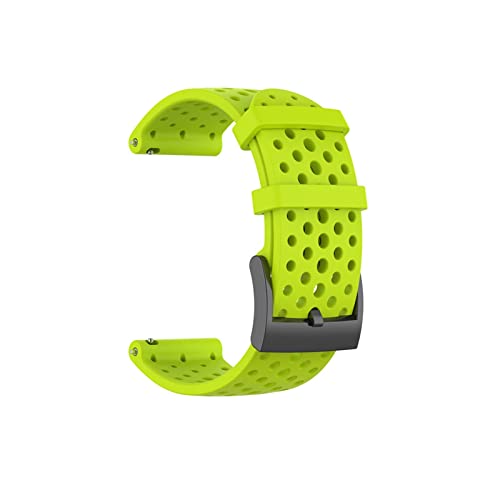 VISIYUBL Silikon Watch Strap Spartan Sport Wasserdichte Handgelenk Hr/Baro Sweatproof-Band Fit for Suunto 9 D5 Ersetzen Sie Uhrband 24mm Fit for Suunto (Color : GREEN BLUE, Size : Women Size) von VISIYUBL