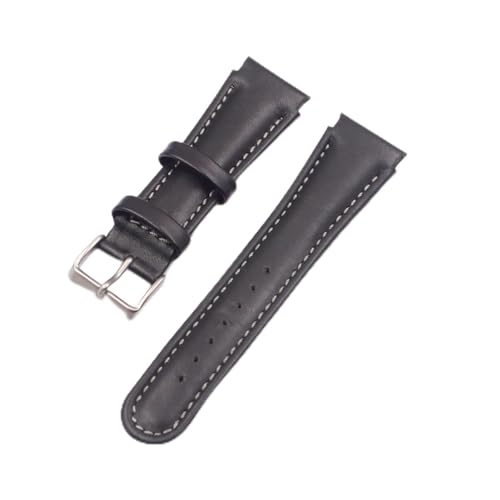 VISIYUBL Unisex Leder Watch Strap Fit for Suunto X-Lander Watch-Accessoires Premium-Gummi Sweatroform Ersatzarmband-Band (Color : Genuine Leath) von VISIYUBL