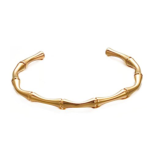 vissen Cuff Armband Damen Bambusjoint Vergoldet Fancy Armbänder Zartes Modische Armbänder Damen von vissen