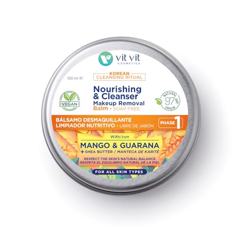 Nutritive Make-up-Entferner-Balsam, 100 ml, vegan, 97% natürliche Inhaltsstoffe, Make-up-Reinigungsbalsam, Ölbalsam, doppelte Gesichtsreinigung, Korean Cleansing Ritual VIT VIT Cosmetics von VIT VIT