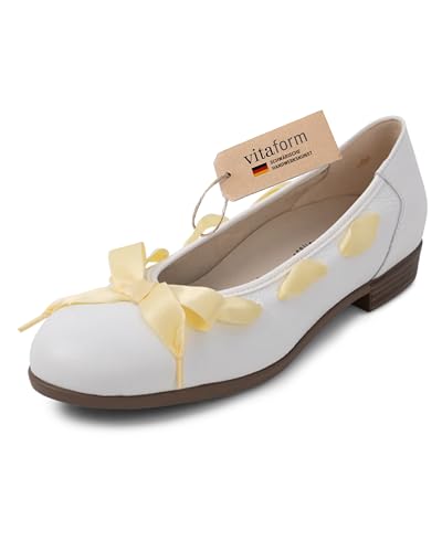 VITAFORM Ballerinas Damen Bequem und Elegant - Sommerschuhe für Damen - Aus weichem, italienischen Leder - Für maximalen weiß 40 VITAFORM Ballerinas Damen Bequem und Elegant - Sommerschuhe für Damen - Aus weichem, italienischen Leder - Für maximalen weiß 40 von VITAFORM