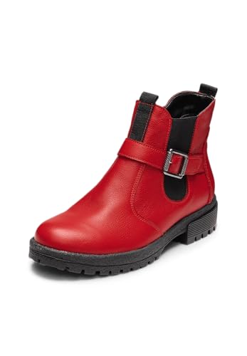 VITAFORM Chelsea Boots Damen - Feinstes Nappa-Leder aus Italien - Praktisch mit Reißverschluss - Perfekte Damen Schuhe Herbst rot 37 VITAFORM Chelsea Boots Damen - Feinstes Nappa-Leder aus Italien - Praktisch mit Reißverschluss - Perfekte Damen Schuhe Herbst rot 37 von VITAFORM
