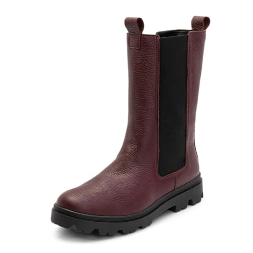 VITAFORM Chelsea Boots Damen Hoch - Feinstes Hirschleder aus Italien - Praktisch mit Reißverschluss - Perfekte Damen Schuhe Herbst von VITAFORM