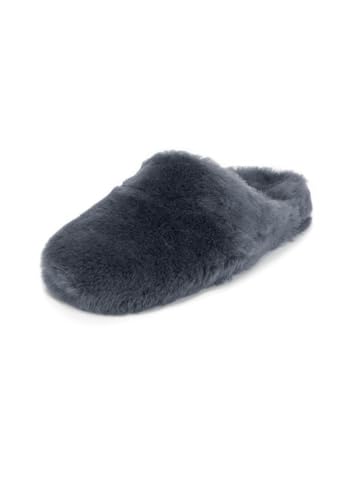VITAFORM Echte Lammfell Hausschuhe Herren - Warme Hausschuhe Herren - Gefütterte Hausschuhe Herren Winter - Weiches Lammfell Innen und Außen grau 44 von VITAFORM
